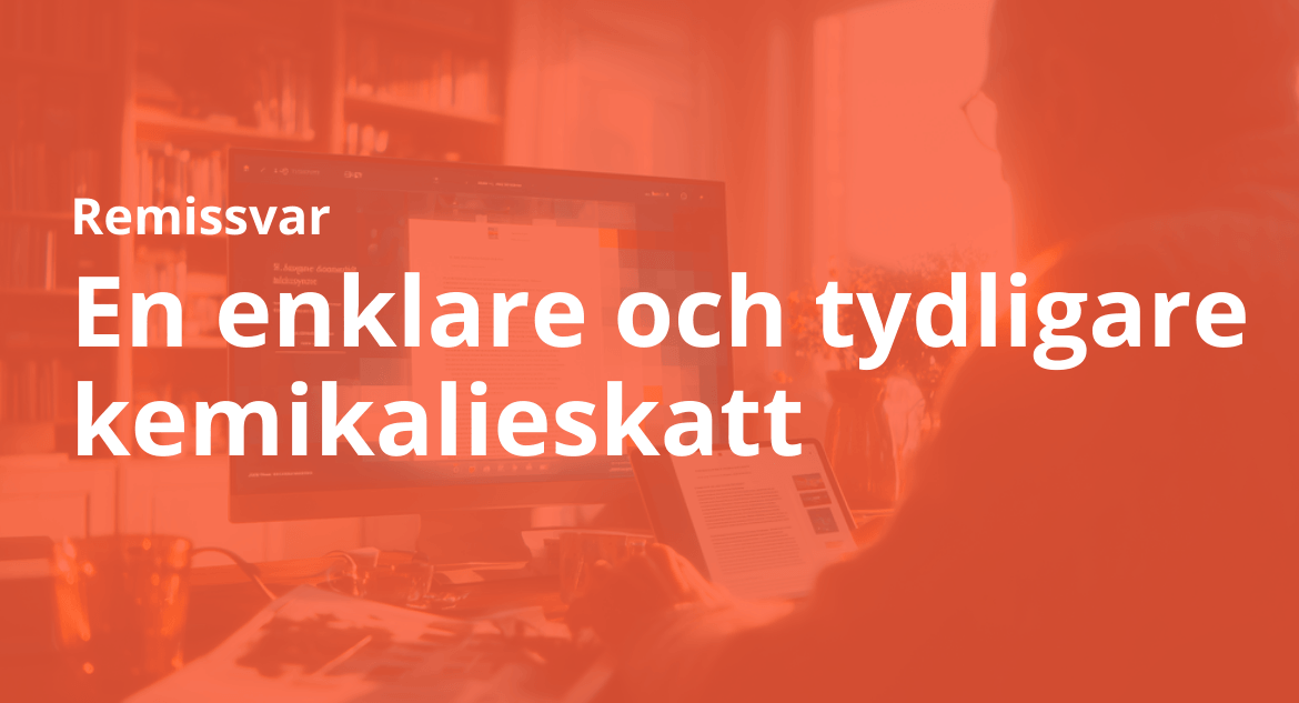 APPLiAS Remissvar: en enklare och tydligare kemikalieskatt