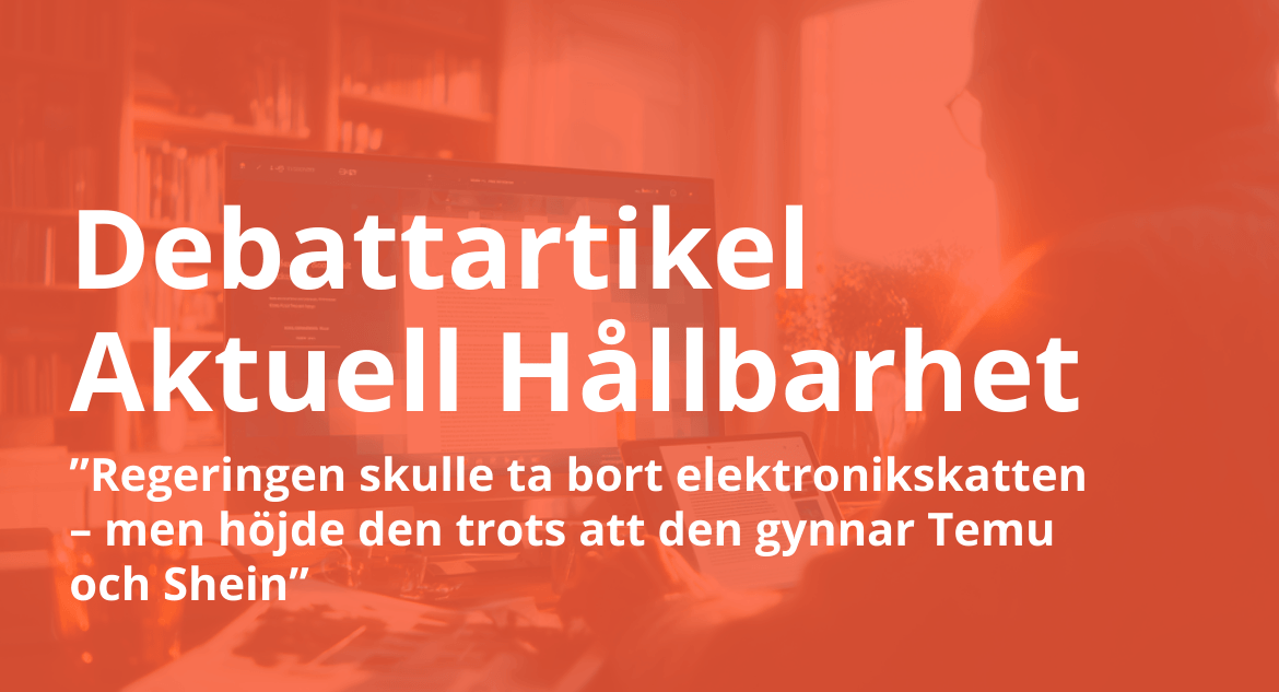 Regeringen skulle ta bort elektronikskatten – men höjde den trots att den gynnar Temu och Shein